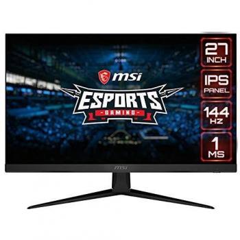MSI Optix G271 Monitor Gaming 27, Display 16:9 FHD (1920x1080), Frequenza 144Hz, Tempo di risposta 1ms, Pannello IPS, AMD FreeSync, Night Vision, Frameless