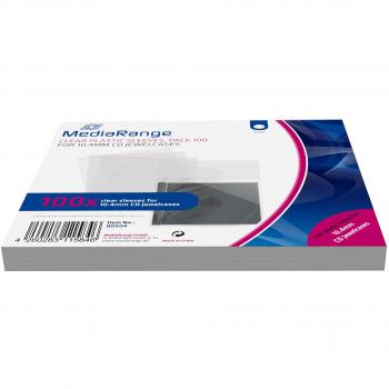 Tasche in plastica trasparente per CD MediaRange