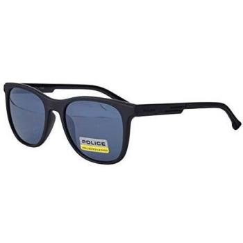 Police SPL960 Gafas de Sol, Shiny Black+Semi Matt, 54 para Hombre