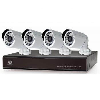 Conceptronic AHD CCTV Surveillance Kit 8 Channel 2TB White/Black