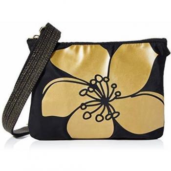 Kipling Mai Pouch Mujer Bolsos bandolera Multicolor (Gold Flower) 22.5x17x1 centímetros (B x H x T)