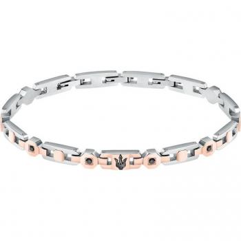 Pulsera Maserati Varis de Acero Plateado