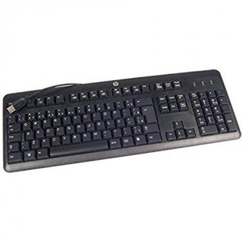 HP Tastiera USB QWERTZ 672647-043 Nera (Layout Tedesco)