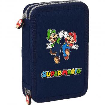 Plumier Doble Pequeño 28 Pcs Super Mario