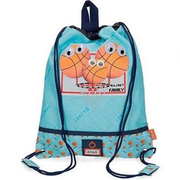 Enso Basket Family Bolsa de Merienda Azul 27x34 cms