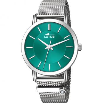 Reloj De Mujer Lotus Trendy Con Esfera Verde 18737/6