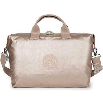Kipling Kala, Bolso para Mujer, Brillo Metálico O (Beige), M