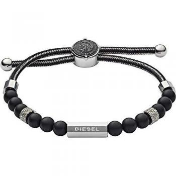 Pulsera Diesel DX1151040 para Hombre Sin Metal, Negro
