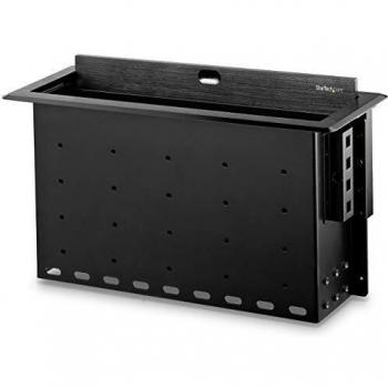 StarTech.com BOX4MODULE organizer per cavi Scrivania Scatola portacavi Nero 1 pz