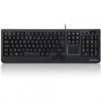 Tastiera Tedesca Perixx PERIBOARD‑513 DE B con Touchpad USB