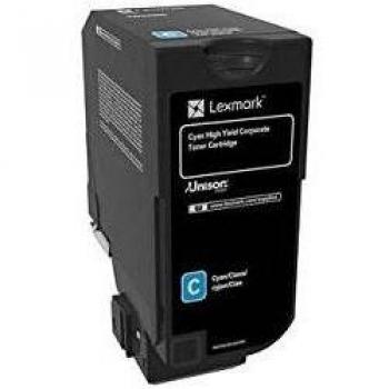 Lexmark 74C2HCE Toner Ciano Originale 12000 pagine