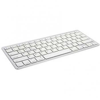 Ewent Keypad Bluetooth Ultra Slim QWERTY Platea e Bianco