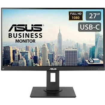 ASUS BE279CLB 27 Business Monitor, FHD, 1920 x 1080, IPS, DP, HDMI, USB-C with Power Delivery 80W, Mini-PC Mount Kit, Flicker Free, Blue Light Filter, Ergonomic Stand