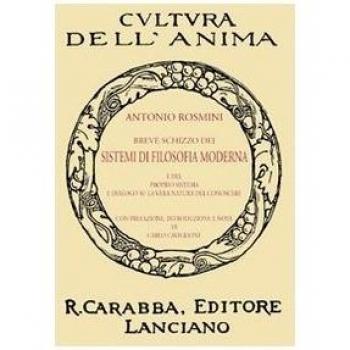 Breve schizzo dei sistemi di filosofia moderna e del proprio sistema e dialogo su la vera natura del conoscere