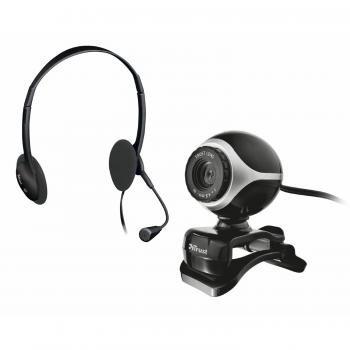 EXIS Webcam Set with Headphones and Microphone