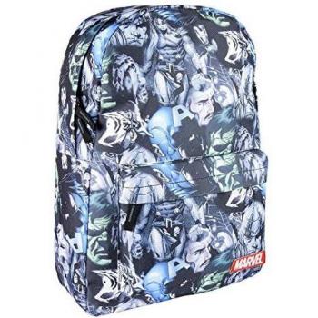 Mochila Marvel Infantil Multicolor con Estampado Llamativo y Bolsillo Exterior