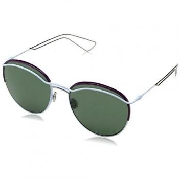 Dior DIOROUND 85 PRC Gafas de Sol, Azul (Light Blue/Grey Green), 57 para Mujer