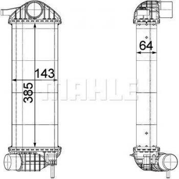 Intercooler de Arrefecimento Mahle CI 244 000P