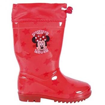 Botas de Agua Minnie Mouse Rojas Estrellas Niña 78663