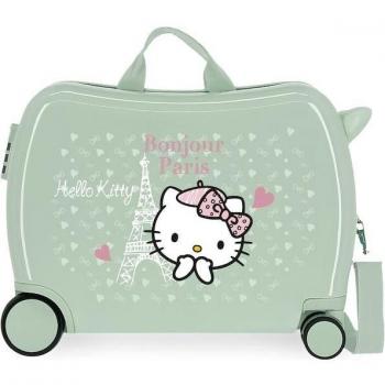 Maleta infantil Hello Kitty París 2 ruedas multidireccionales