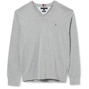 Tommy Hilfiger Jersey Hombre 1985 Collection Algodón Orgánico Gris XXL