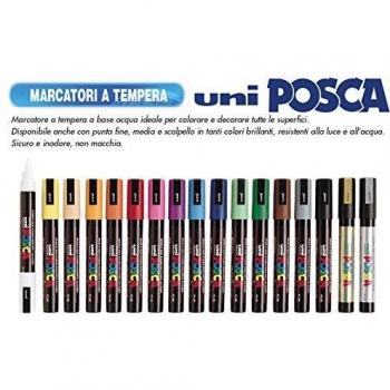 Marcatore Uni Posca a Tempera PC-5M Tonda 1.8-2.5 mm Viola
