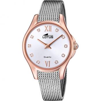 Reloj De Mujer Lotus Bliss Con Esfera Plateada 18824/1