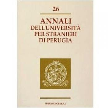 Annali dell'Università per stranieri di Perugia. Anno VII (Vol. 26)