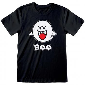 Super Mario Boo T-Shirt schwarz