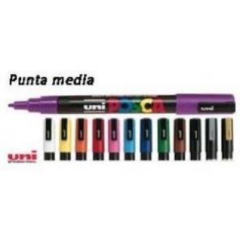Uni-Ball M PC5M Marker Posca Watercolour Round 1.8-2.5mm Gold Pen
