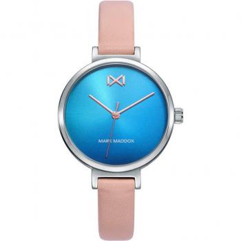 Reloj Mark Maddox Mujer MC7120-60 Analógico Acero Inoxidable Azul Rosa