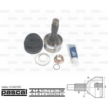 PASCAL G1M012PC Conjunto de Apoios para Transmissão