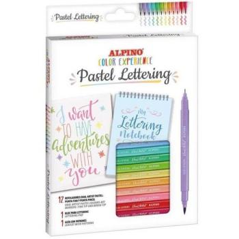 KIT COLOR EXPERIENCE LETTERING PASTEL 25x17x2 Cms