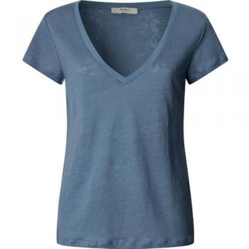Camiseta Pepe Jeans Mujer Pico Azul Casual