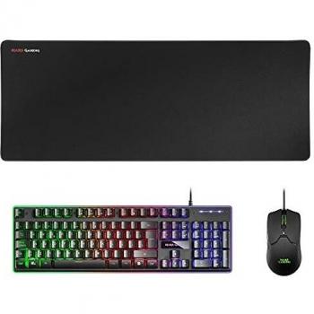 Tastiera e Mouse Gaming Mars MCPX Nero con Tapp