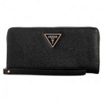 Cartera Guess Laurel II SLG Grande con Zipper Negro