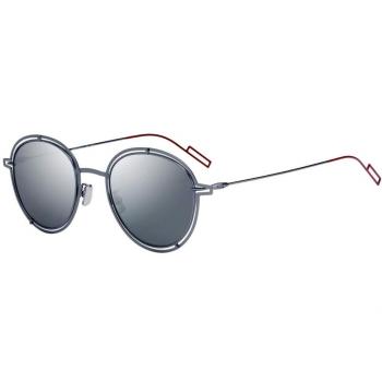 Christian Dior DIOR0210S T4 KJ1, Gafas de Sol para Hombre, Gris (Dark Ruthenium/Black FL), 49