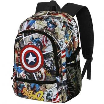 Capitán América Mochila de Doble Cremallera