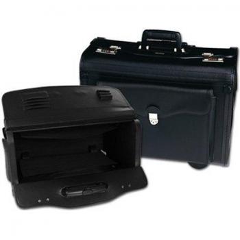 Maletín portadocumentos CSP negro con ruedas 490x350x225 mm