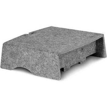 Supporto Monitor Circolare Bakker Elkhuizen Q‑Riser 90 – Grigio Chiaro