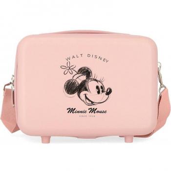 Neceser Disney Minnie Corazón adaptable rosa