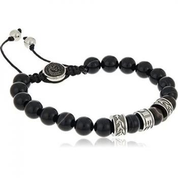 Pulsera semipreciosa Diesel para hombre con cierre deslizante