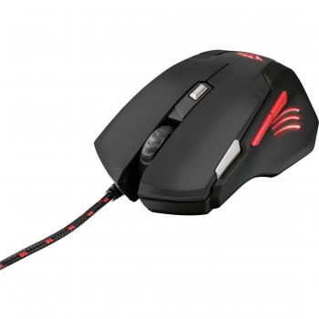 Trust GXT 111 – Mouse da Gioco 2.500 DPI, 7 Tasti, Pulsante di Doppio