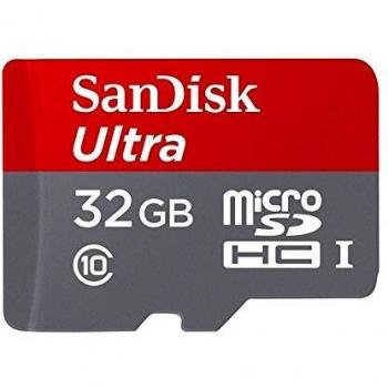 SanDisk Ultra Memoria MicroSDHC da 32GB con Adattatore