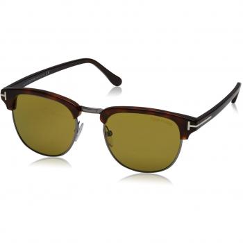 Tom Ford FT0248 52N 51, Gafas de Sol para Hombre, Marrón (Avana Scura\\Verde), 51.0
