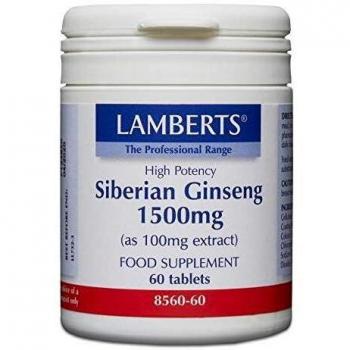 Lamberts Ginseng Siberiano 1500Mg, 60 Tabletas