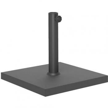 Base Sombrilla Negra 44x44x30 cm – Cemento y HDPE