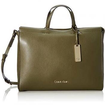 Calvin Klein ENFOLD TOTE Mujer Bolsos bandolera Verde (Camouflage) 14x30x38 centímetros (B x H x T)