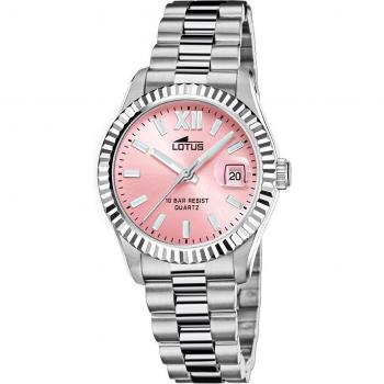 Reloj De Mujer Lotus Freedom Con Esfera Rosa 18930/2
