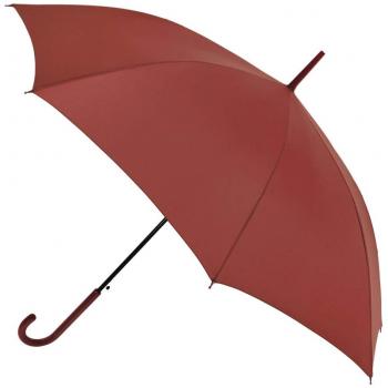 Colección Básica de Paraguas Vogue para Mujer Tejido Pongee y en Doce Bonitos Colores. Fabricada con Varillas de Fibra de Vidrio, automático y Sistema antiviento (Rojo Oscuro)